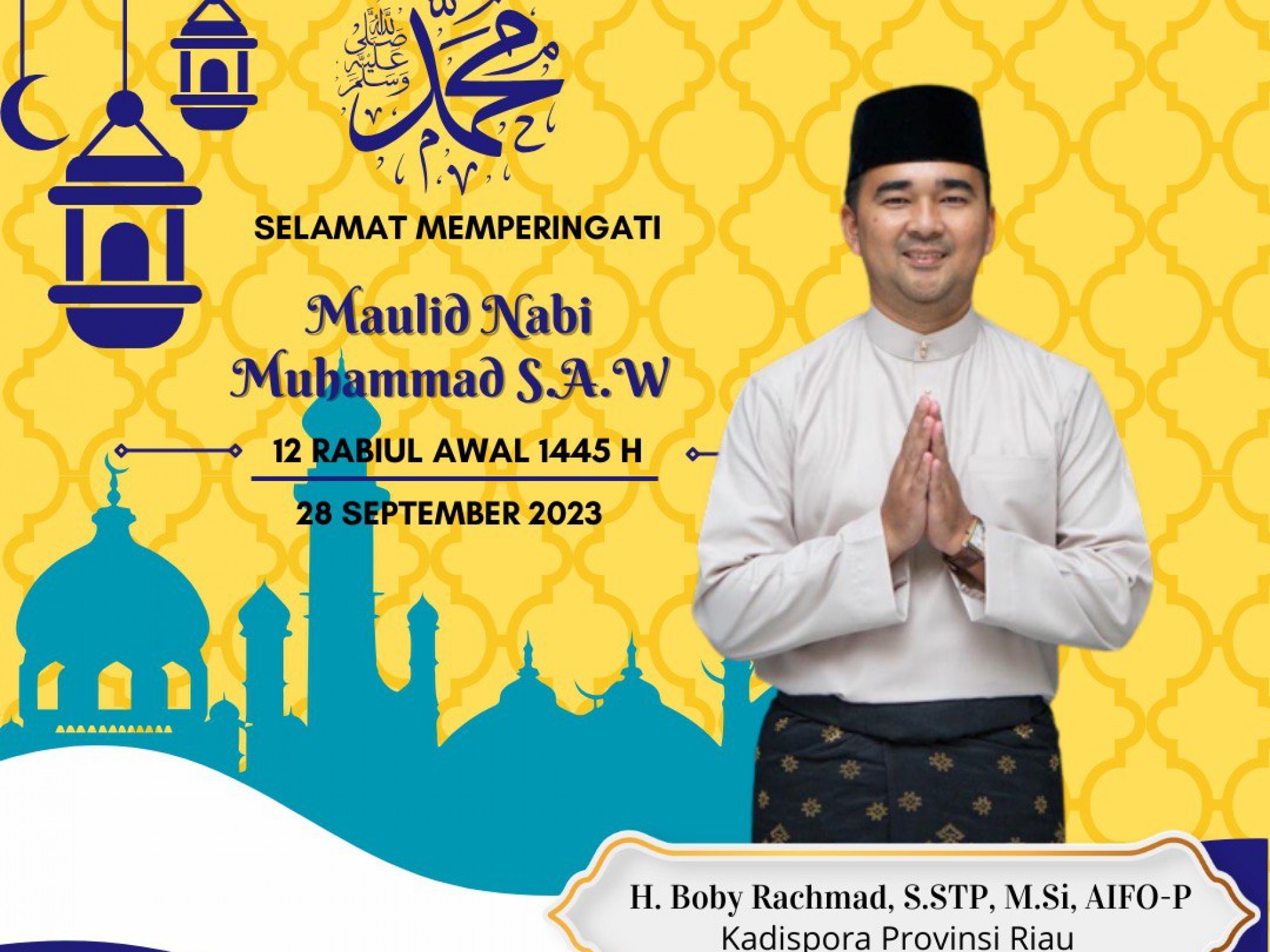 Selamat merayakan Maulid Nabi Muhammad SAW 2023, 12 Rabiul Awal 1445 H